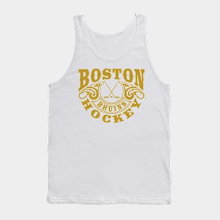 Vintage Retro Boston Bruins Hockey Tank Top